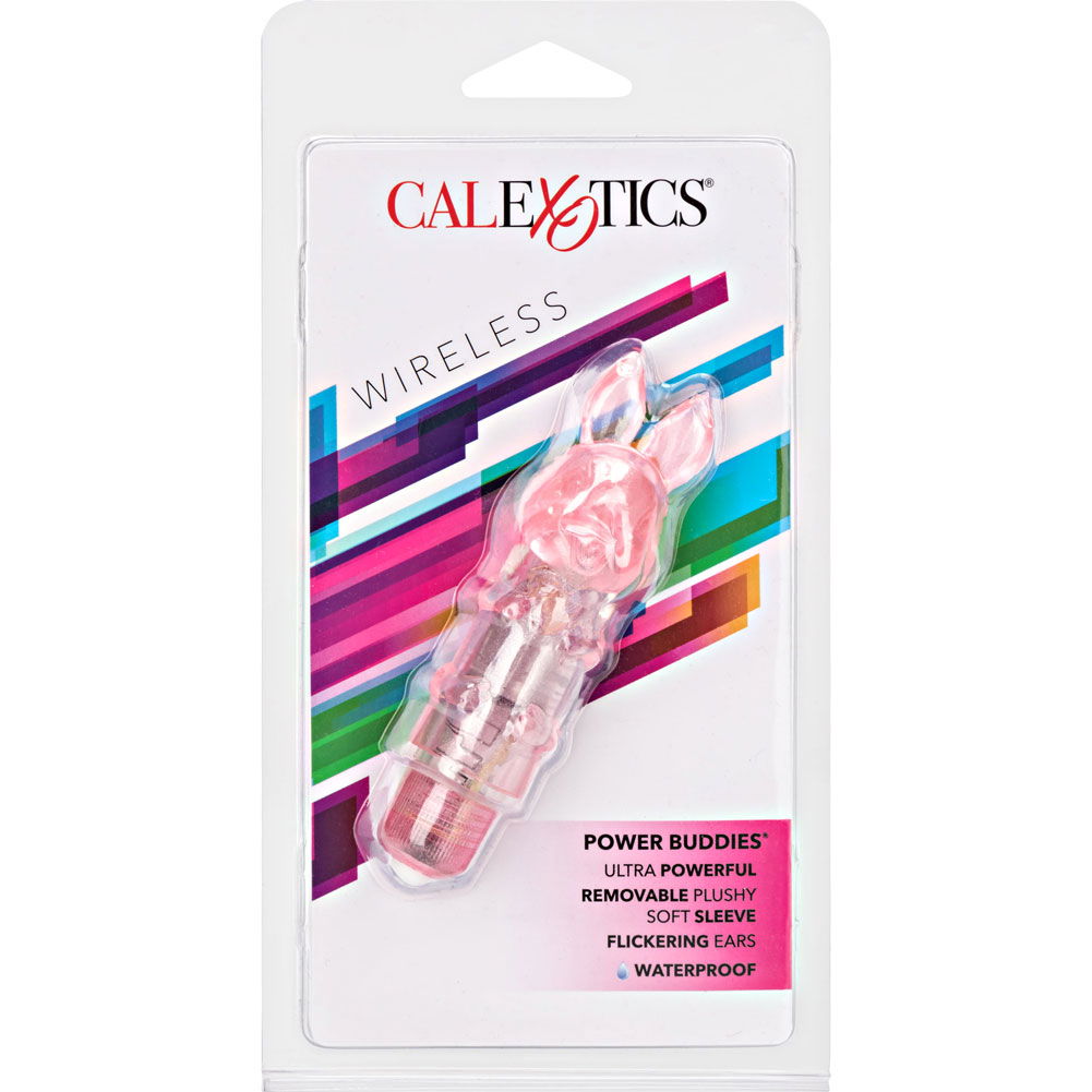 Calexotics Power Buddies Waterproof Silicone Rabbit Vibe 4 Pink 