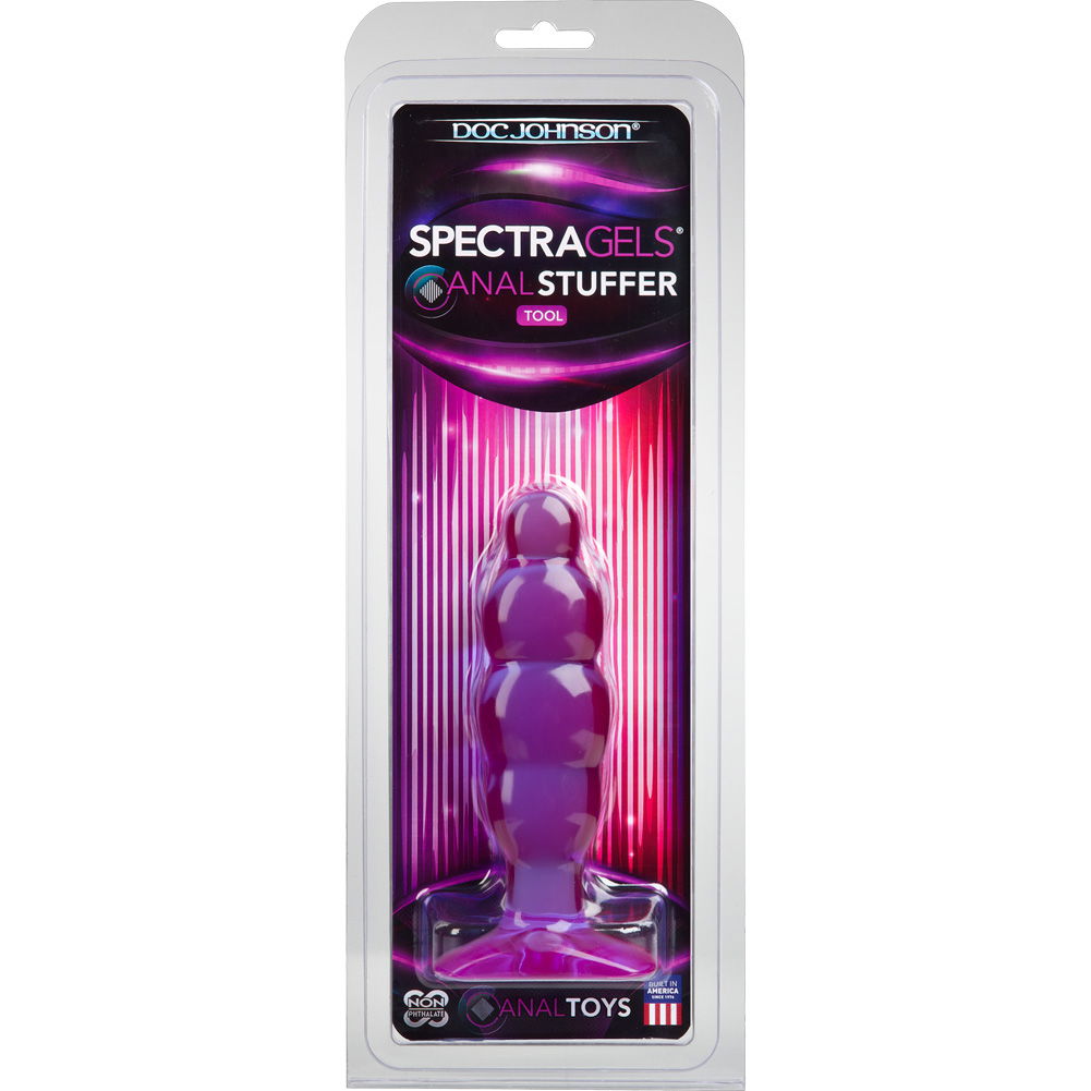 Spectragels Anal Stuffer SilaGel Butt Plug 6 Purple Dearladyus