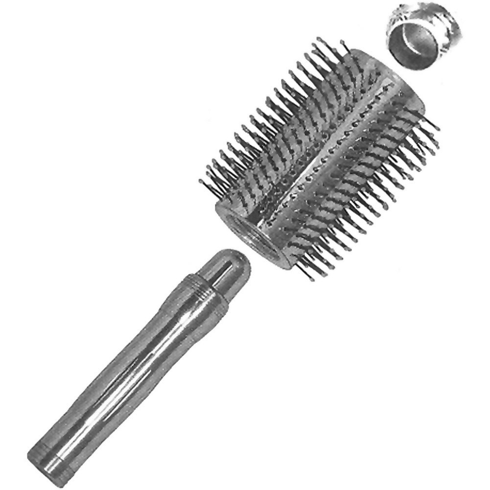 Dlc Discreet Vibrating Hairbrush Massager 9 Silver