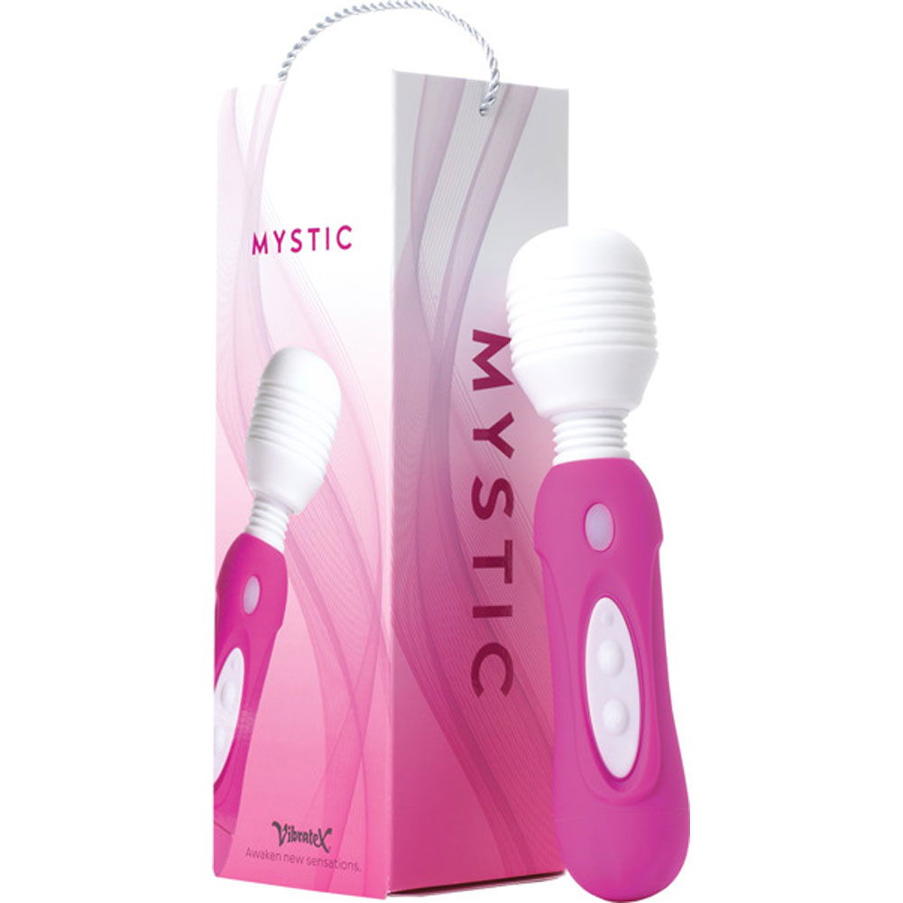 Vibratex Mystic Wand Waterproof Silicone Massager 8 25 Hot Pink