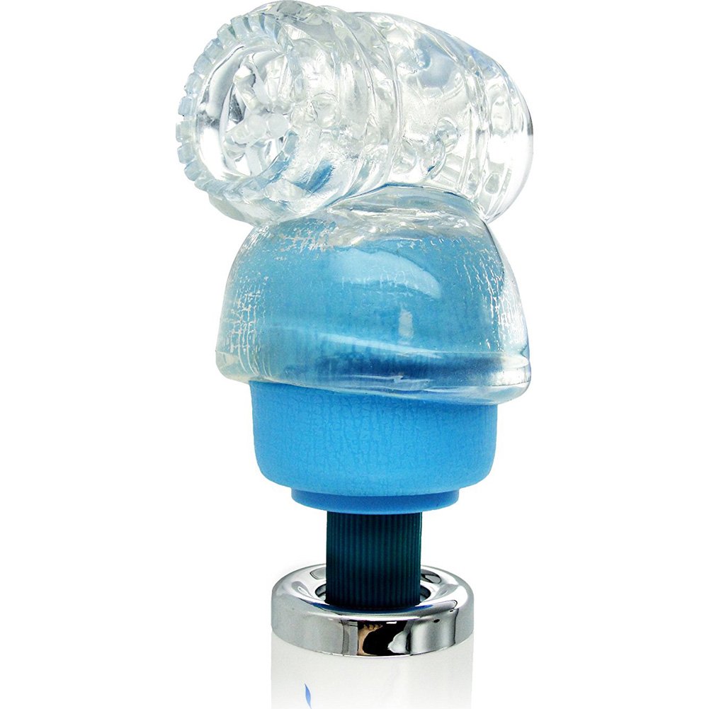 Vibra Cup Wand Head Stimulator Stroker Attachment Clear
