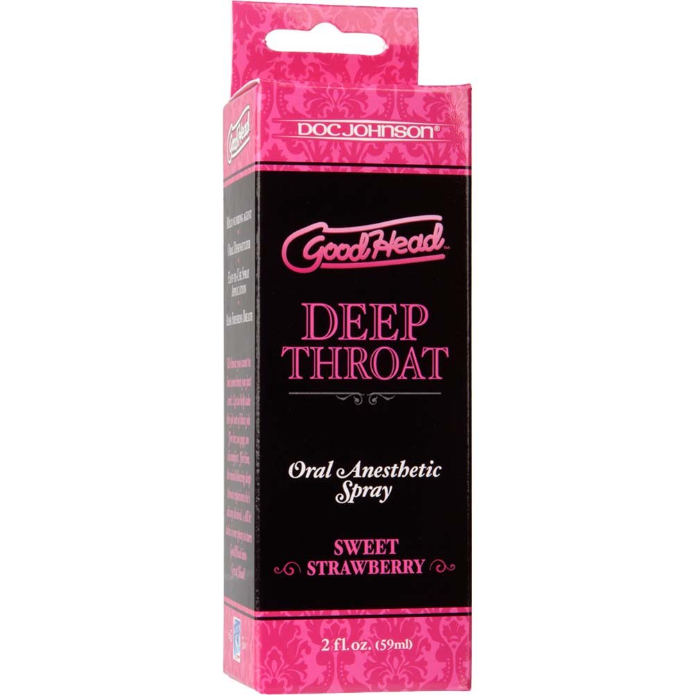 Goodhead Deep Throat Oral Sex Aid Spray 2 Fl Oz 59 Ml Sweet Strawberry