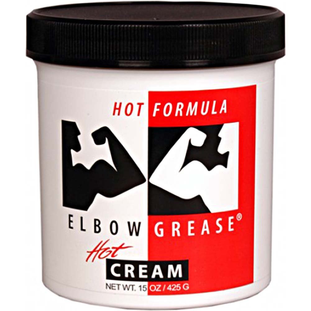 Elbow Grease Hot Cream Personal Lubricant, 15 oz (425 g) Jar - dearlady.us