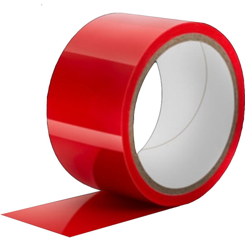 Temptasia Reusable PVC Bondage Tape, 60 ft (18 m), Red - dearlady.us