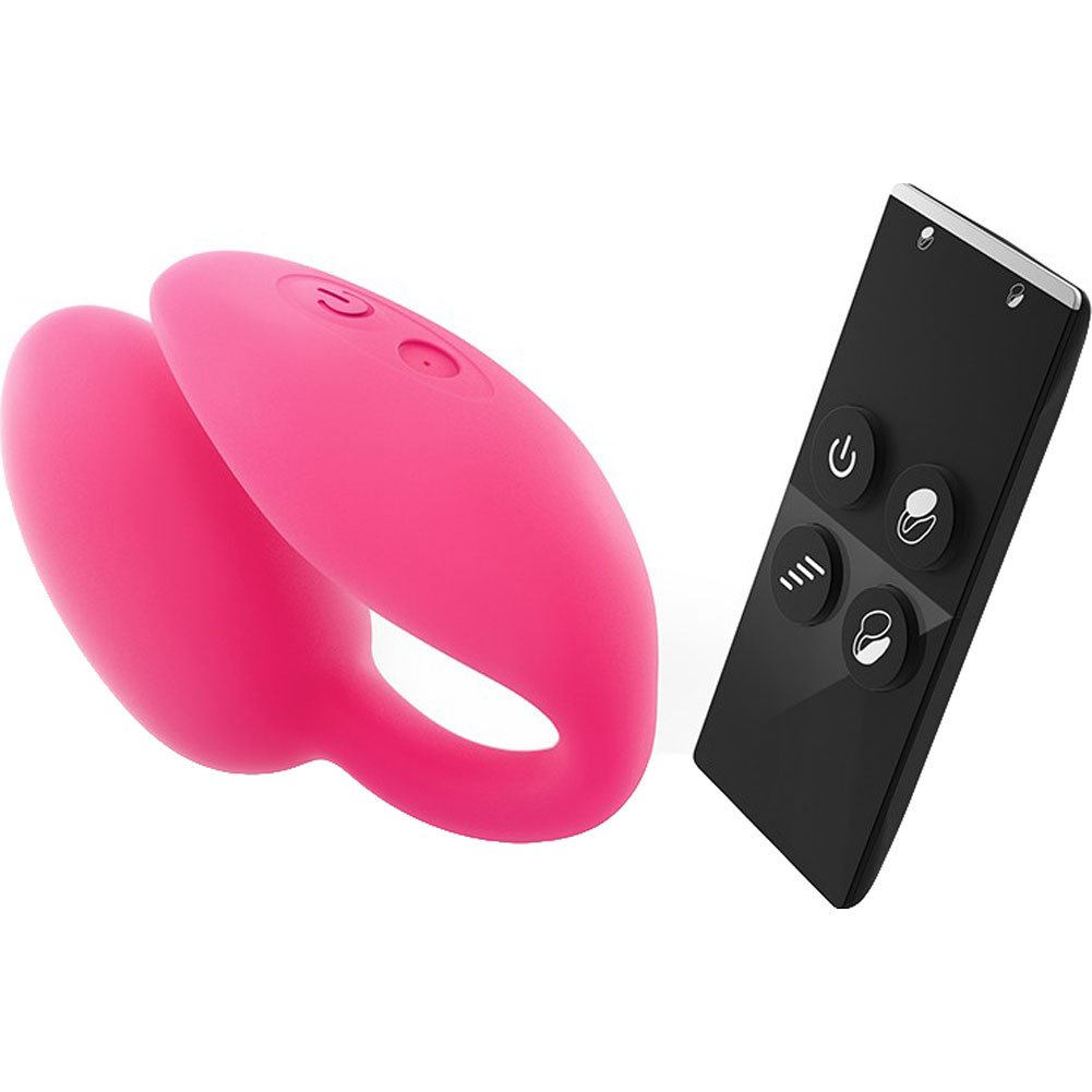 Wonderlove Silicone Vibrating Stimulator With Remote Control 4 Pink